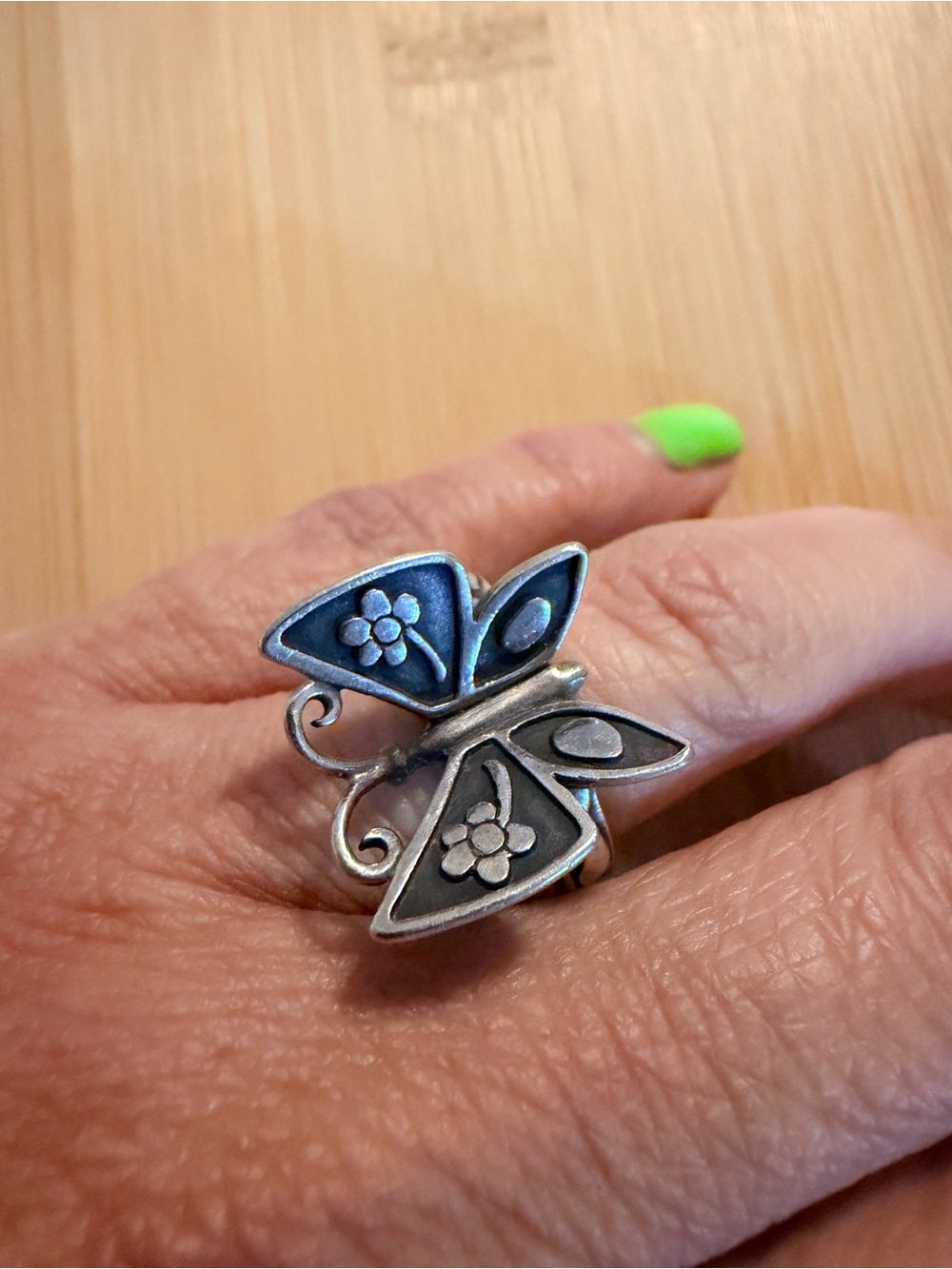 James Avery mariposa butterfly ring.